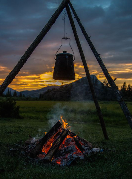 Campfire at K Bar Z Guest Ranch