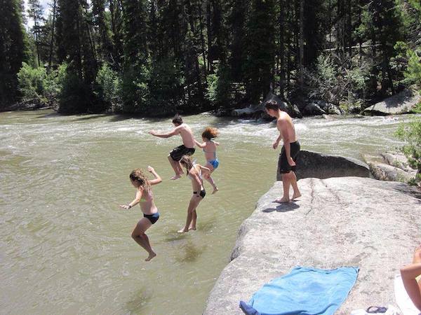 Swimming hole near the ranch